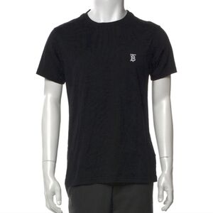 Burberry Men's Black Parker Cotton Crewneck Logo T-shirt XXL